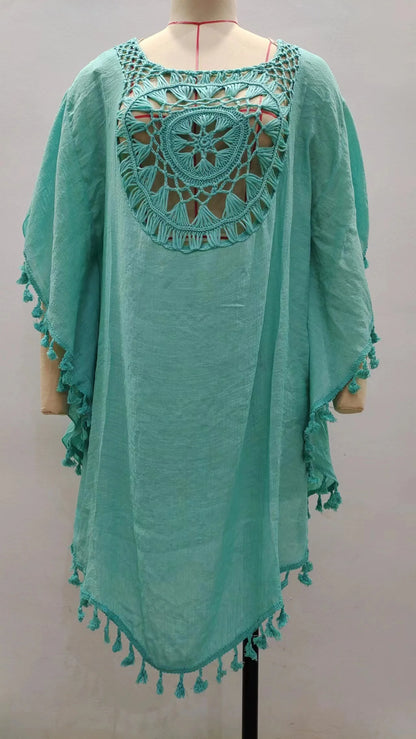 CROCHET BIKINI-Women's Sexy Swimsuit Cover Up Dress Summer Bathing Suit Beachwear Shirt Cover-ups for Women