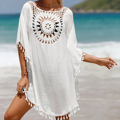 CROCHET BIKINI-Women's Sexy Swimsuit Cover Up Dress Summer Bathing Suit Beachwear Shirt Cover-ups for Women