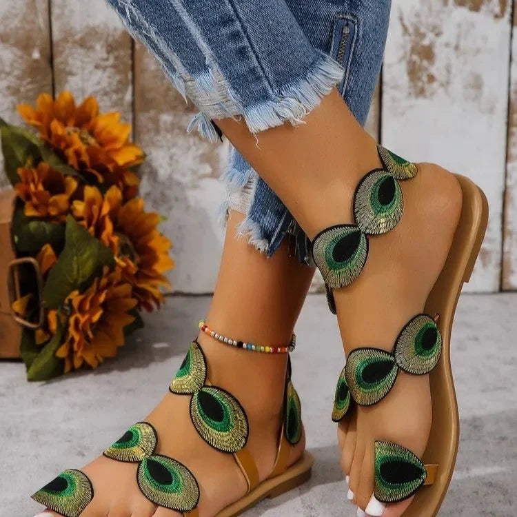 Floral Flat Sandals