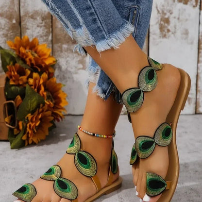 Floral Flat Sandals