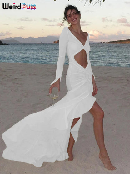 Ruffled Lace Bodycon Dress for Elegant Summer Looks