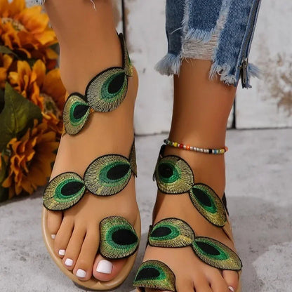 Floral Flat Sandals