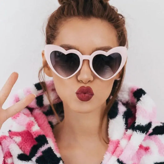 Vintage Love Shape Sunglasses