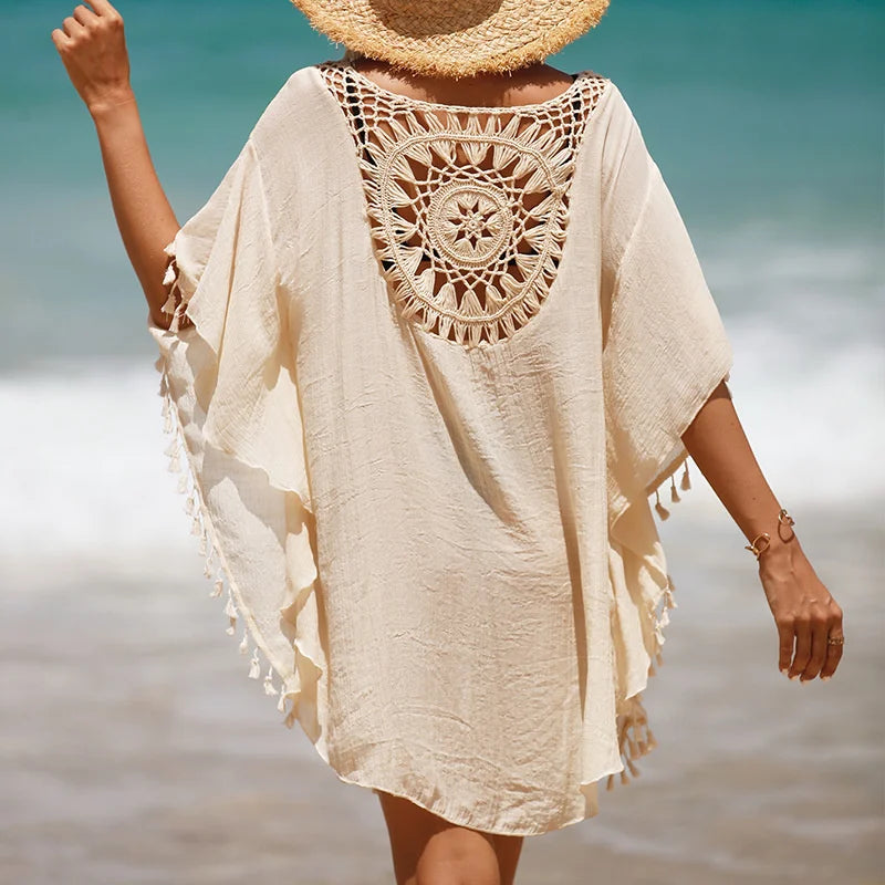 CROCHET BIKINI-Women's Sexy Swimsuit Cover Up Dress Summer Bathing Suit Beachwear Shirt Cover-ups for Women