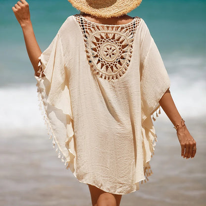 CROCHET BIKINI-Women's Sexy Swimsuit Cover Up Dress Summer Bathing Suit Beachwear Shirt Cover-ups for Women